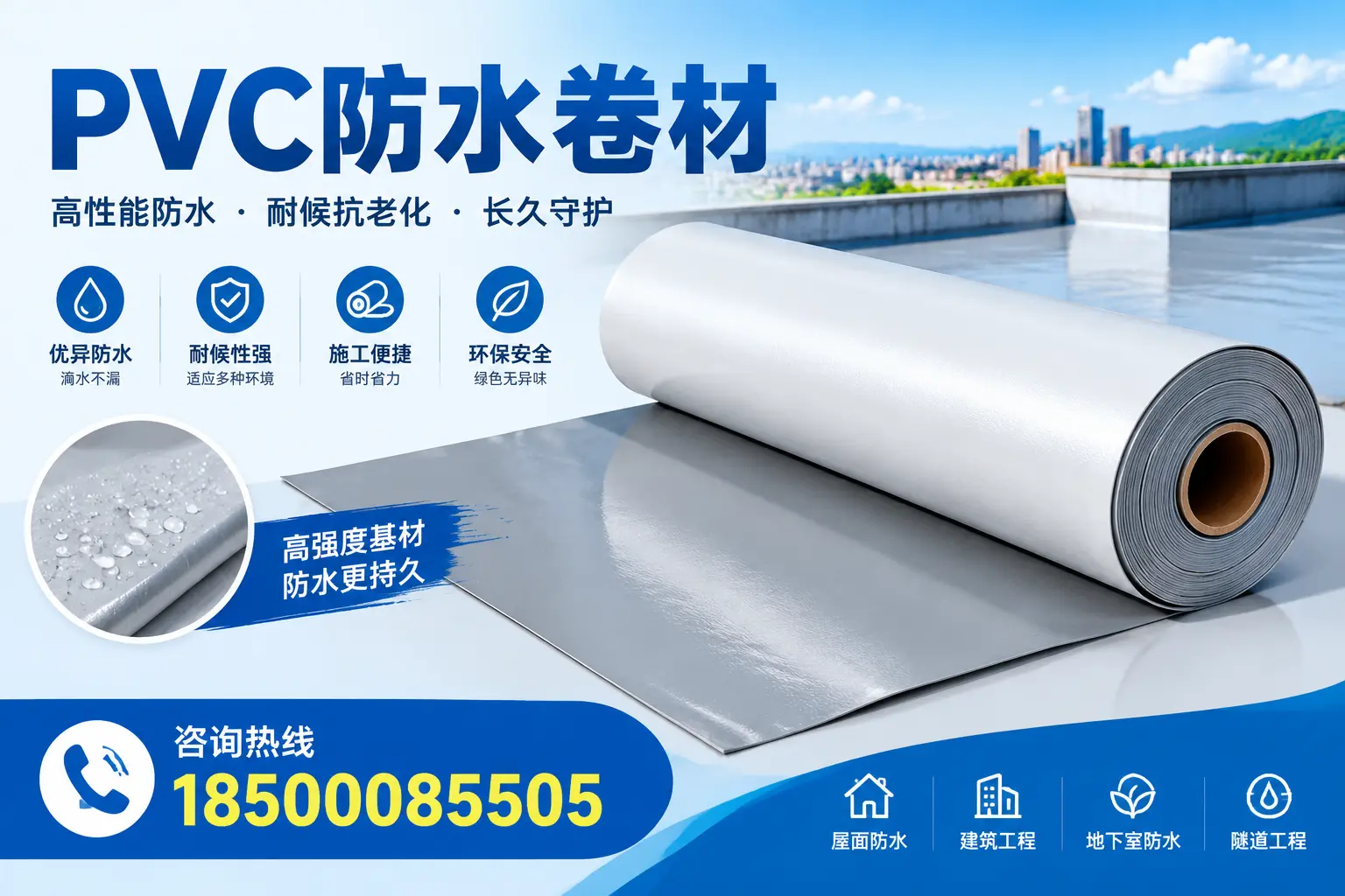 保定PVC防水卷材的使用案例分享，助力工程决策